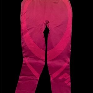 Women’s Victoria’s Secret Pink Active Red Seamless Workout Tight Sz.M New